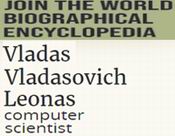 (������� ������) �������������� ������� �.�. �������, �������������� �� ����� "Join the World Biographical Encyclopedia" (�� ���������� �����)