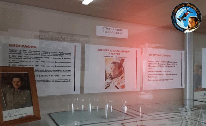 Школьный музей дважды Героя Советского Союза, Лётчика-космонавта СССР Алексея Александровича Губарева был торжественно в День космонавтики, 12 апреля 2016 года в школьном отделении №1 ГБОУ "Школа № 880" (город Москва, улица Чертановская, дом № 44а). На снимке: одна из экспозиций музея (фотография из архива Музея имени Губарева Алексея Александровича)
